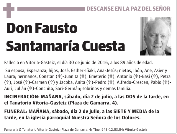 Fausto Santamaría Cuesta