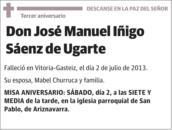 José Manuel Iñigo Sáenz de Ugarte