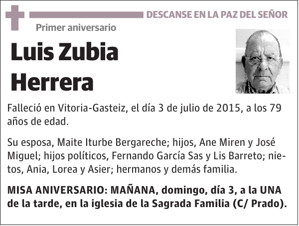 Luis Zubia Herrera