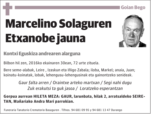 Marcelino Solaguren Etxanobe