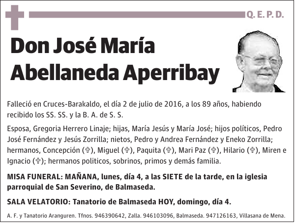 José María Abellaneda Aperribay