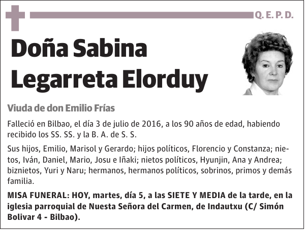 Sabina Legarreta Elorduy