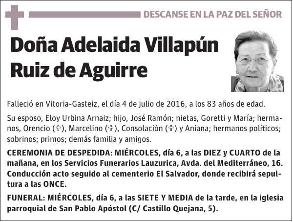 Adelaida Villapún Ruiz de Aguirre