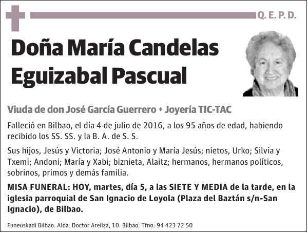 María Candelas Eguizabal Pascual