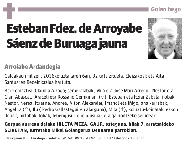 Esteban Fdez. de Arroyabe Sáenz de Buruaga