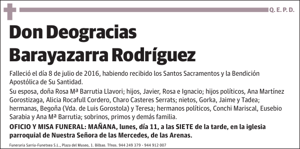 Deogracias Barayazarra Rodríguez