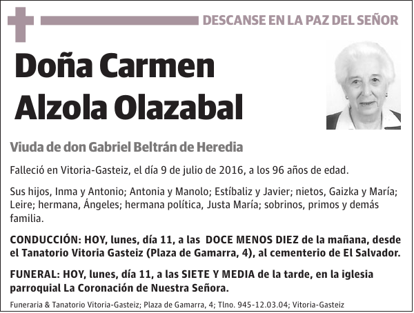 Carmen Alzola Olazabal