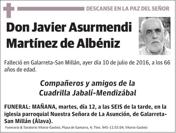 Javier Asurmendi Martínez de Albéniz