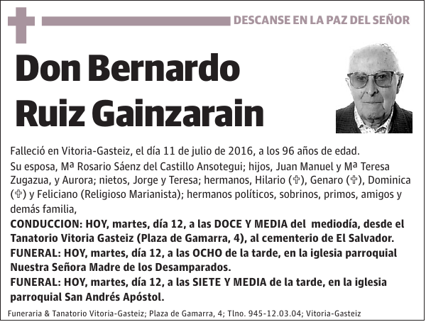 Bernardo Ruiz Gainzarain