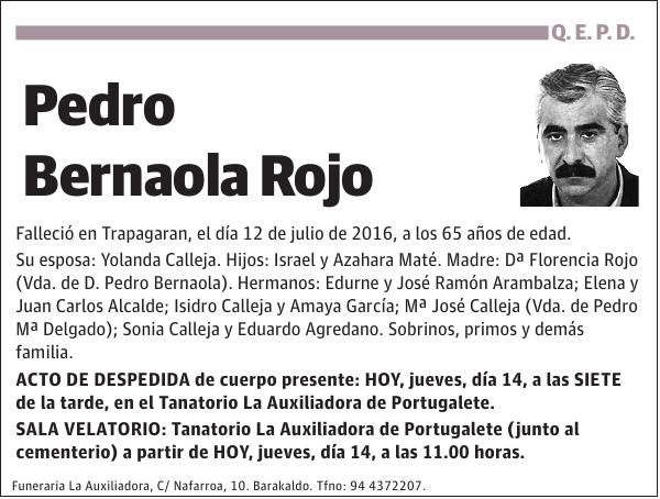 Pedro Bernaola Rojo