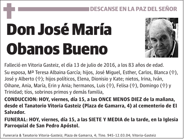 José María Obanos Bueno