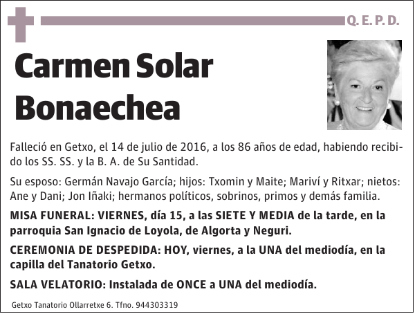 Carmen Solar Bonaechea