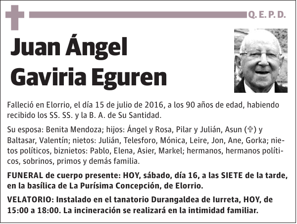 Juan Ángel Gaviria Eguren