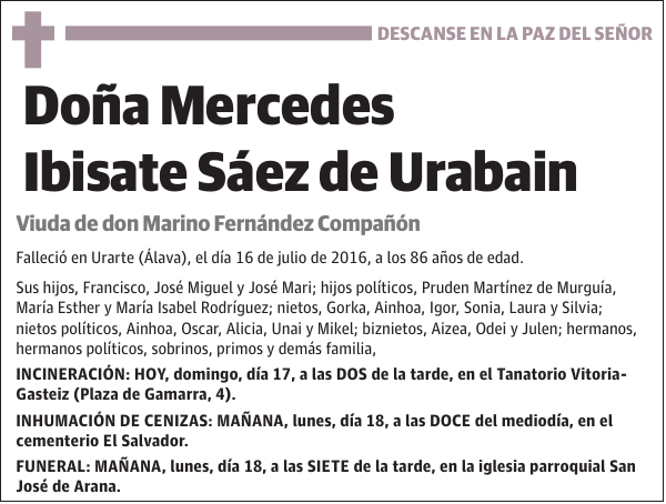 Mercedes Ibisate Sáez de Urabain