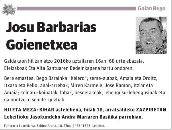 Josu Barbarias Goienetxea