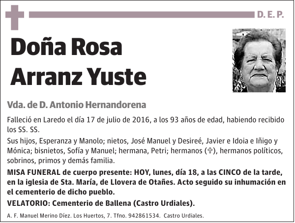 Rosa Arranz Yuste