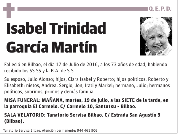 Isabel Trinidad García Martín