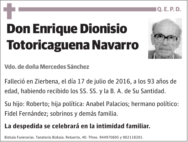 Enrique Dionisio Totoricaguena Navarro