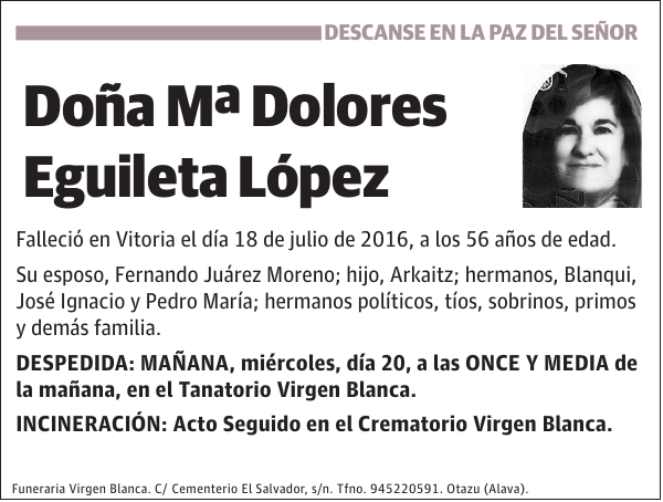 Mª Dolores Eguileta López