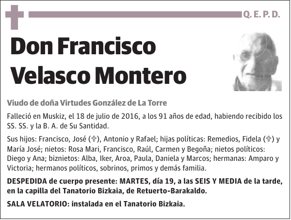 Francisco Velasco Montero