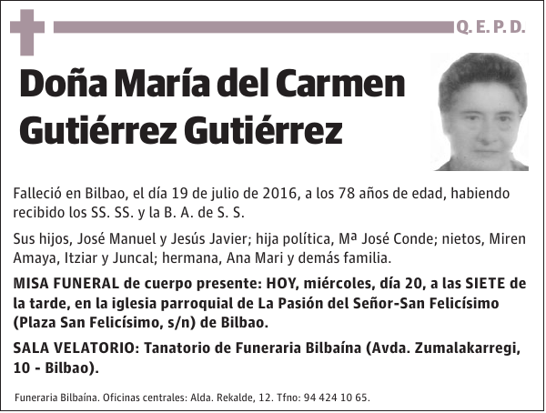 María del Carmen Gutiérrez Gutiérrez