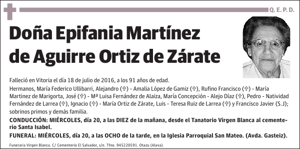 Epifania Martínez de Aguirre Ortiz de Zárate