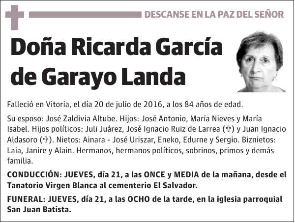 Ricarda García de Garayo Landa