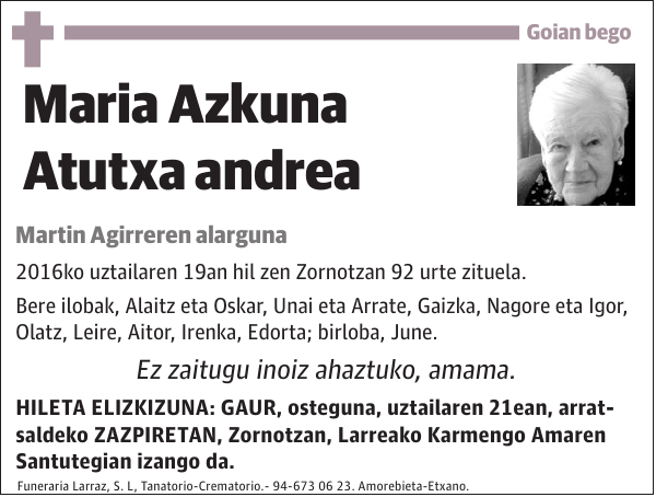 Maria Azkuna Atutxa