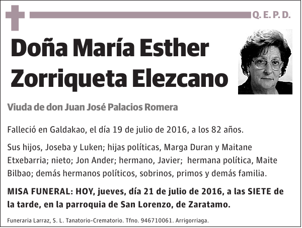 María Esther Zorriqueta Elezcano