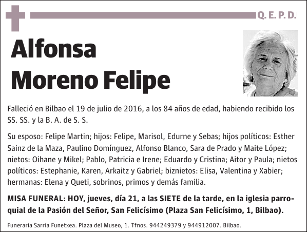 Alfonsa Moreno Felipe