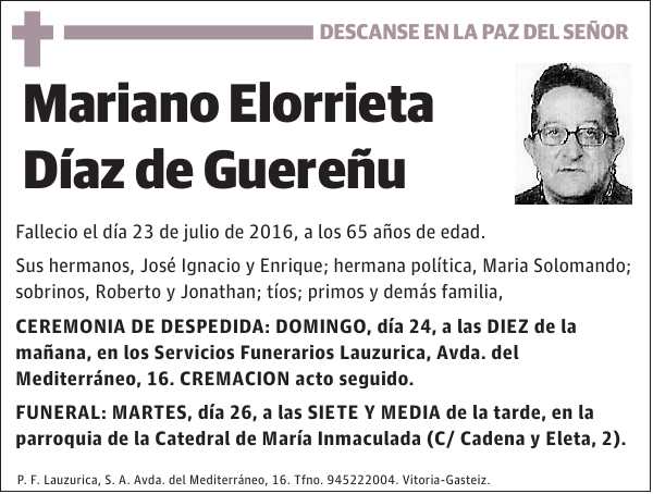 Mariano Elorrieta Díaz de Guereñu