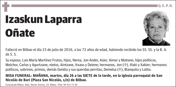 Izaskun Laparra Oñate