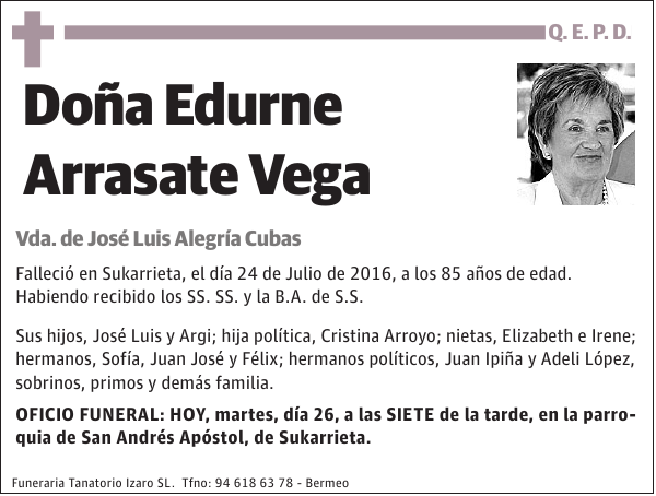 Edurne Arrasate Vega