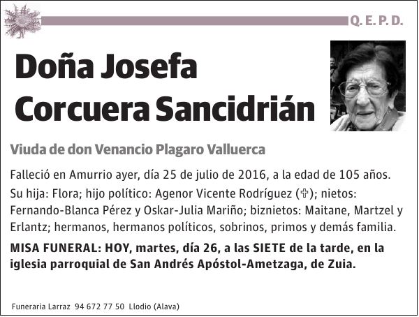 Josefa Corcuera Sancidrián