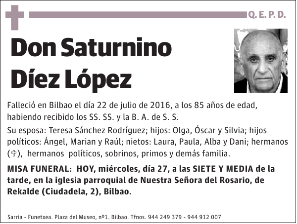 Saturnino Díez López