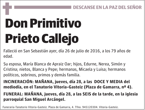 Primitivo Prieto Callejo