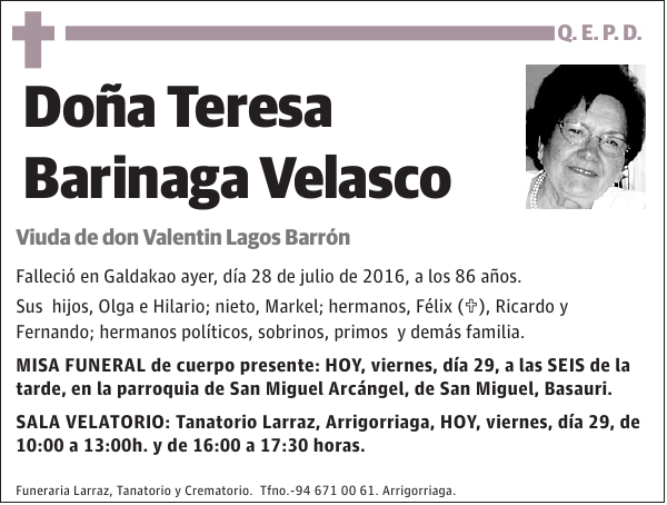 Teresa Barinaga Velasco