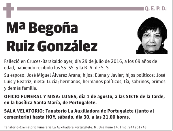 Mª Begoña Ruiz González