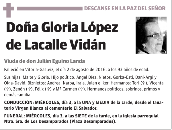 Gloria López de Lacalle Vidán