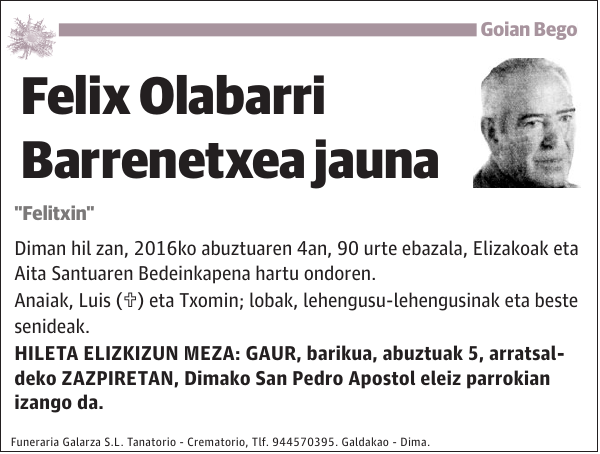 Felix Olabarri Barrenetxea