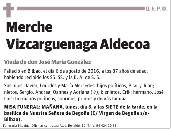 Merche Vizcarguenaga Aldecoa