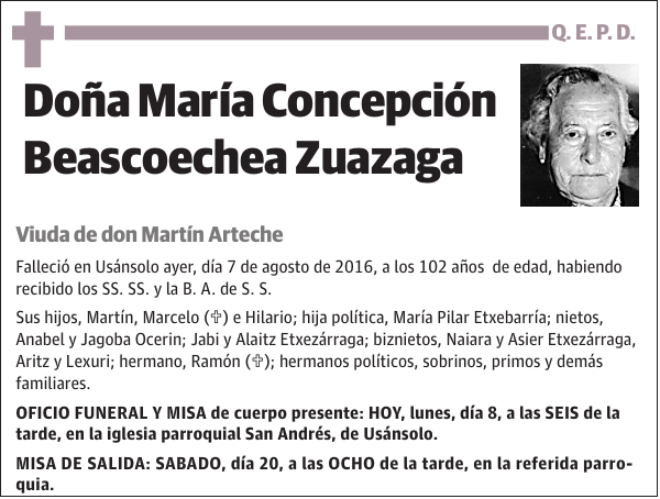 María Concepción Beascoechea Zuazaga