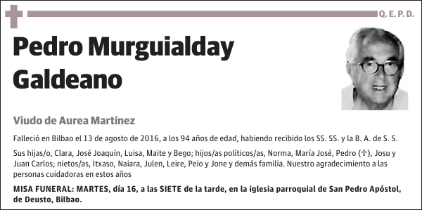 Pedro Murguialday Galdeano