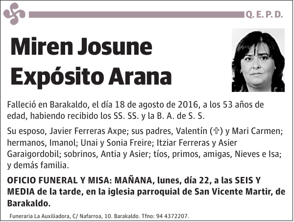 Miren Josune Expósito Arana