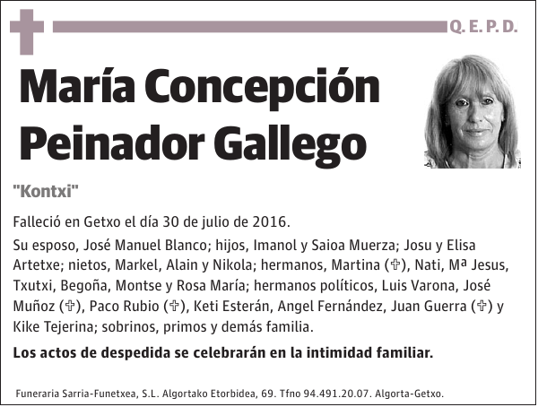 María Concepción Peinador Gallego