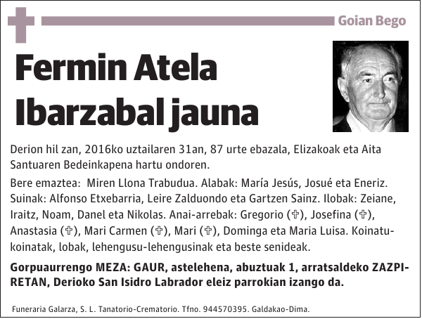 Fermin Atela Ibarzabal