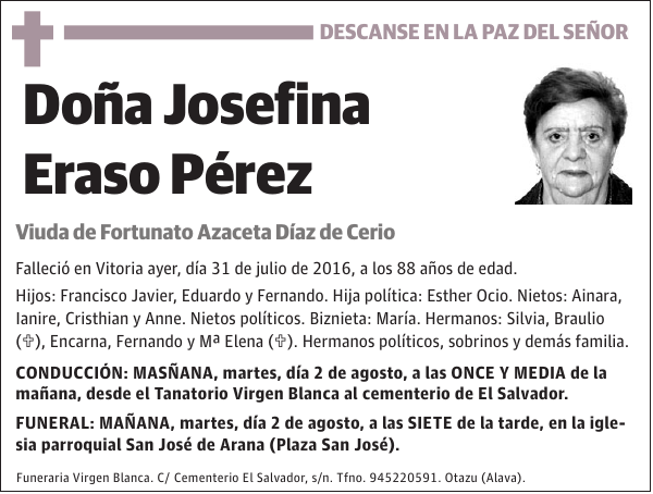 Josefina Eraso Pérez