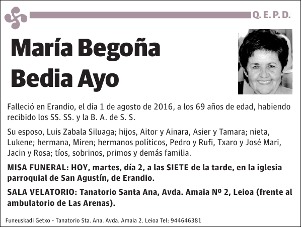 María Begoña Bedia Ayo