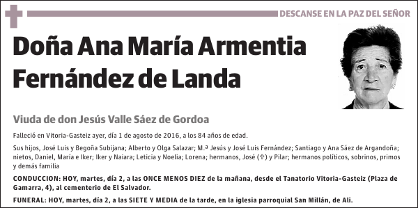 Ana María Armentia Fernández de Landa