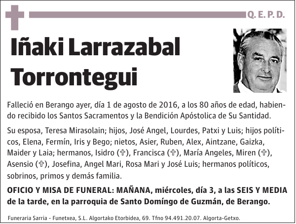 Iñaki Larrazabal Torrontegui